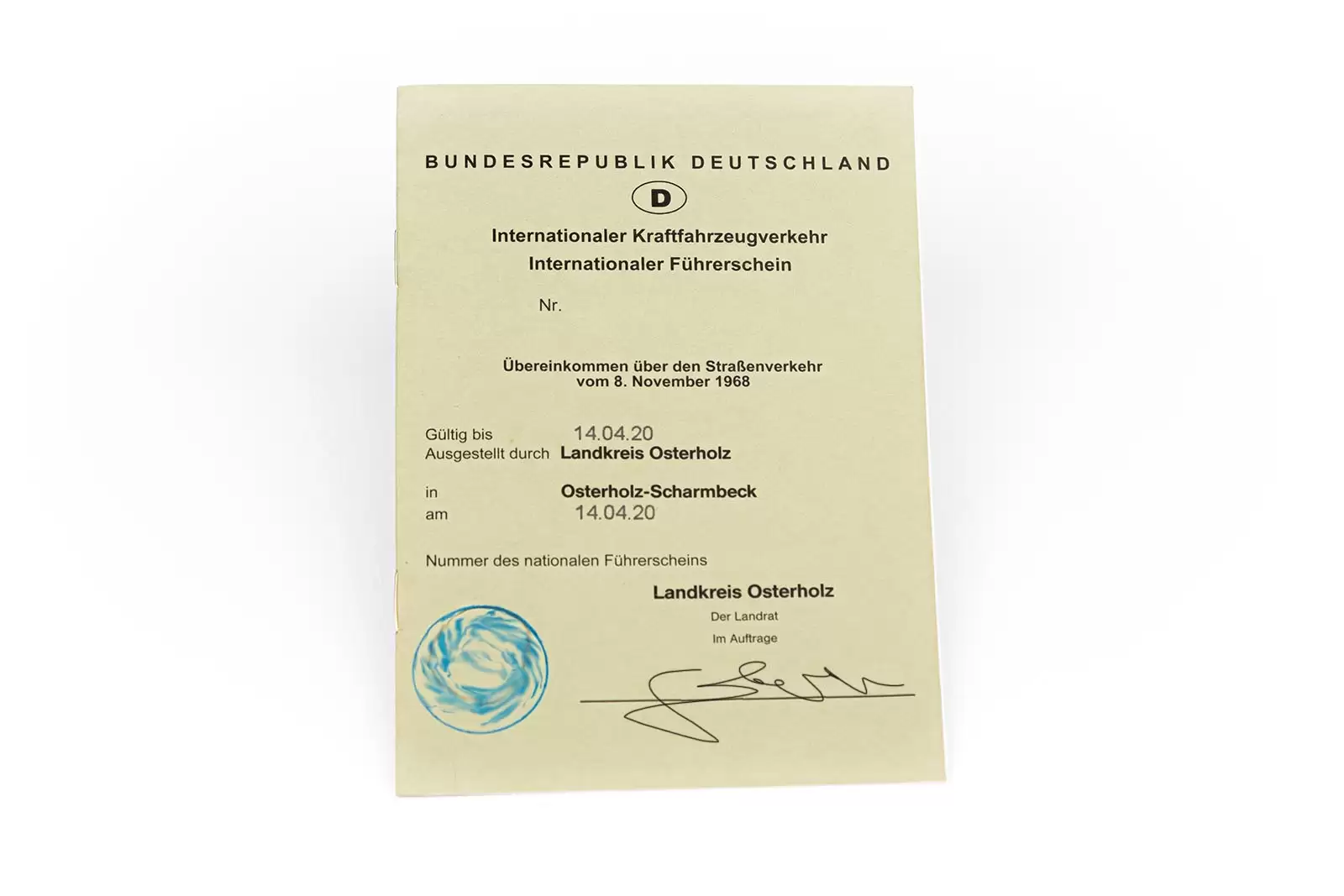 Hier können Sie den Führerschein für Deutschland und Österreich